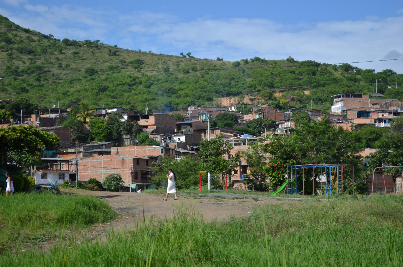 Vista de Panorama, un asentamiento informal de la ciudad de Yumbo, Colombia. 