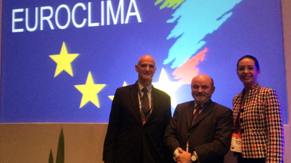 V Seminario Euroclima "La ciencia y la política unidas frente al cambio climático": Andrew Standley, Jean Paul Joulia y Neidy Cruz